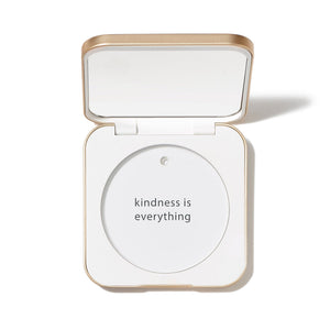 White Refillable Compact
