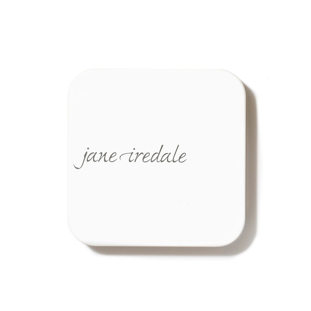 White Refillable Compact